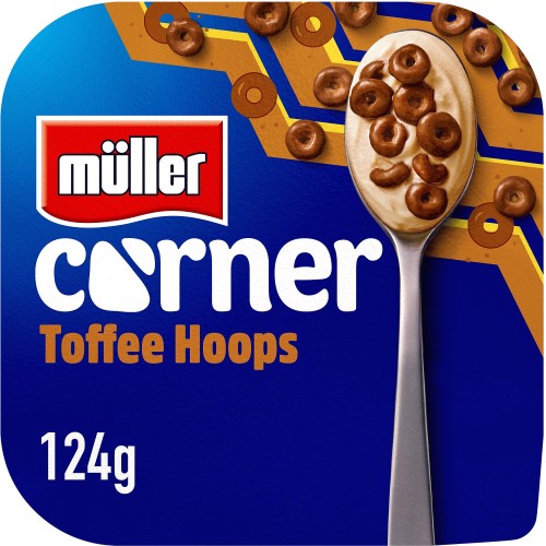Corner Toffee Yogurt with Chocolate Hoops