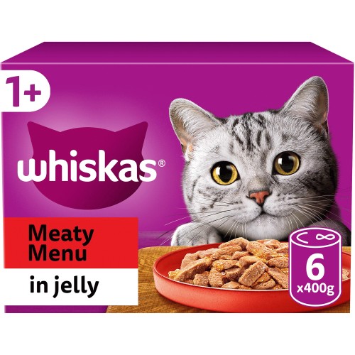 Whiskas Adult Wet Cat Food Tins Meaty in Gravy (6 x 400g) Compare