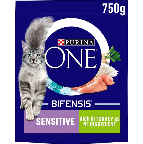 Purina ONE Sensitive Adult Dry Cat Food Turkey Rice 750g Compare Prices Where To Buy Trolley