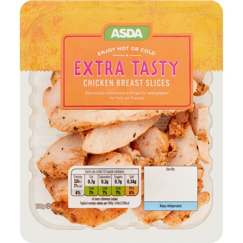 ASDA Extra Tasty Chicken Breast Slices (180g) Compare Prices & Where