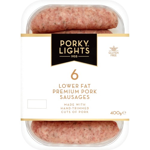 Porky Lights Low Fat Sausages