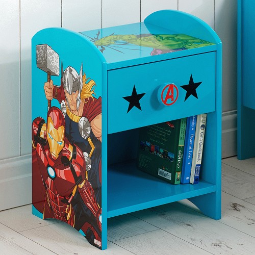 Bedside Table Marvel Avengers Official Disney Kids Childrens - Compare ...