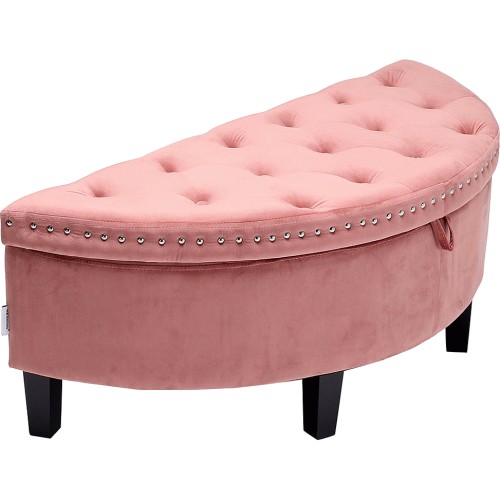Semi circle online storage ottoman