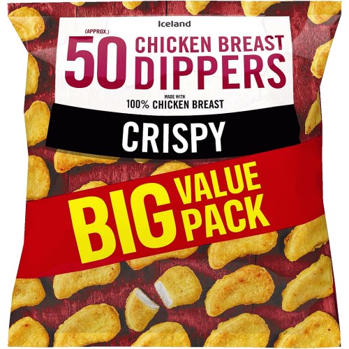 Iceland 66 (Approx.) Breaded Chicken Breast Nuggets 924g (Frozen