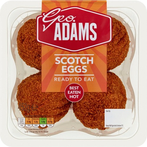 Geo Adams Scotch Eggs (4 x 452g) - Compare Prices & Where To Buy ...