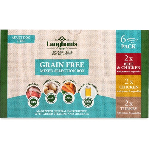 Earl s Langham s Dog Food Tray Grain Free Mixed Selection Box 6 x 395g Compare Prices Where To Buy Trolley