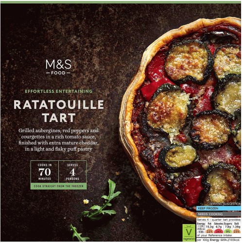 M&S Ratatouille Tart Frozen (600g) Compare Prices & Where To Buy