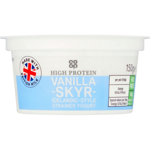 Coop Vanilla Skyr IcelandicStyle Strained Yogurt (150g) Compare