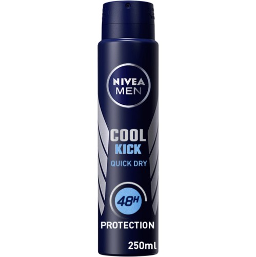 Nivea Men Cool Kick Anti-Perspirant Deodorant Spray (250ml) - Compare ...