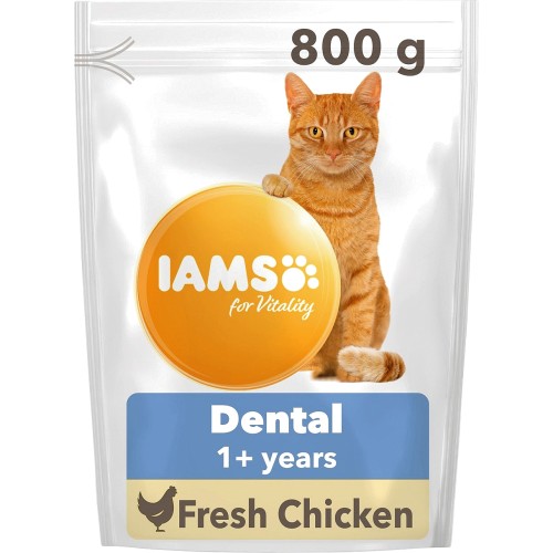 IAMS for Vitality Dental Care Cat Food with Fresh Chicken (800g)