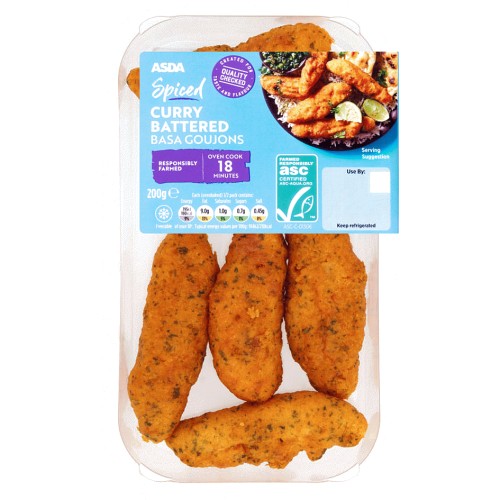 ASDA Spiced Curry Battered Basa Goujons (200g) Compare Prices & Where