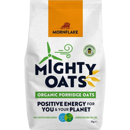 Mornflake Mighty Oats Organic Porridge Oats (1kg)