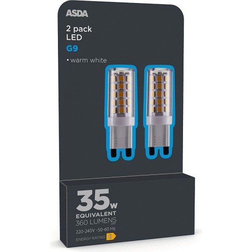 ASDA Led G4 Wh 15H 30K Non 2P 2 x 110l Compare Prices Where To Buy Trolley