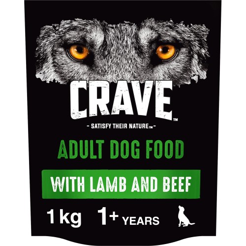 Natural Grain Free Adult Complete Dry Dog Food Lamb & Beef