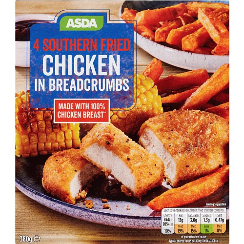 Birds Eye 2 Southern Fried Chicken in Breadcrumbs (2 x 180g) - Compare