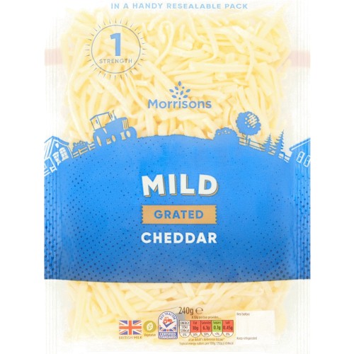 Morrisons Grated White Cheddar (240g) Compare Prices & Where To Buy