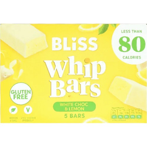 Bliss White Choc & Lemon Whip Bars (5 x 20g, 100g) Compare Prices