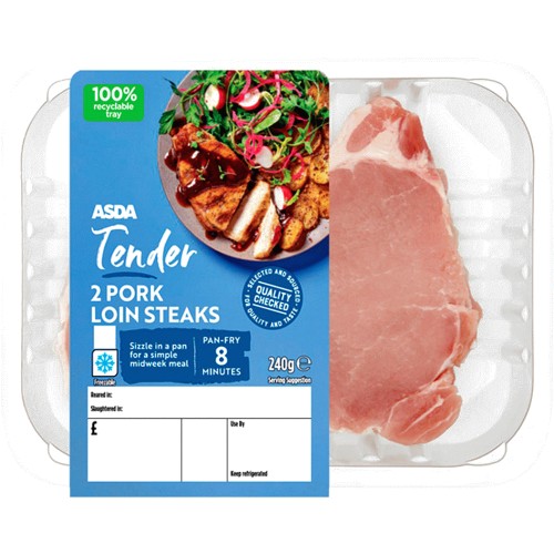 ASDA Tender 2 Pork Loin Steaks (240g) Compare Prices & Where To Buy