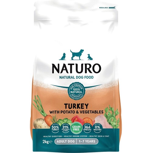 Naturo Grain Free Turkey & Potato With Vegetable
