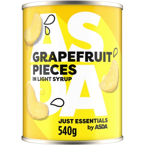 JUST ESSENTIALS by ASDA Grapefruit Pieces in Light Syrup (540g