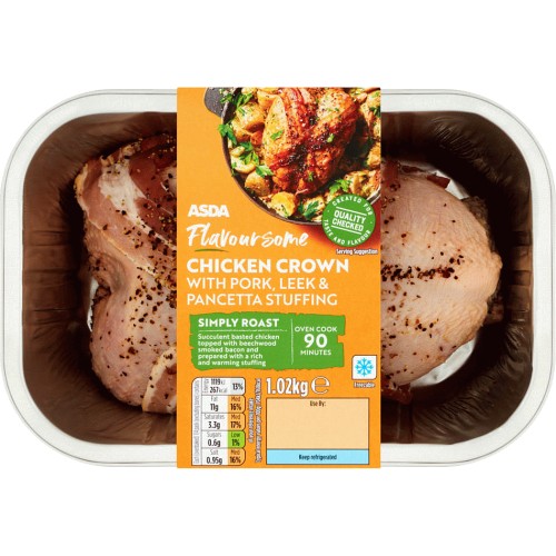 ASDA Flavoursome Chicken Crown with Pork Leek & Pancetta Stuffing (1