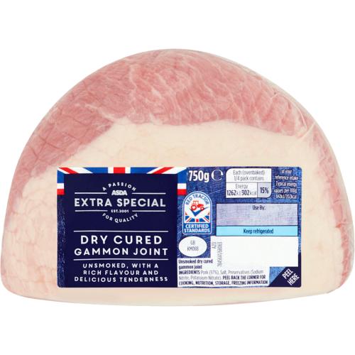 ASDA Extra Special Dry Cured Gammon Joint (750g) Compare Prices
