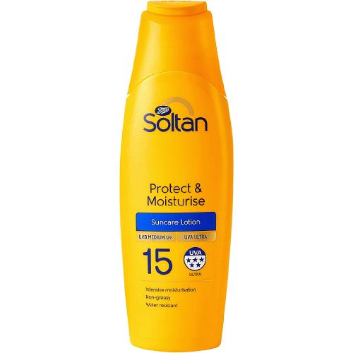Soltan Protect Moisturise Lotion SPF15 400ml Compare Prices 