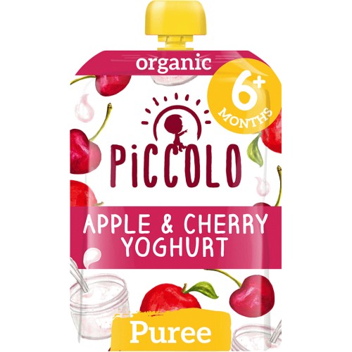 Apple & Cherry Organic Pouch 6 mths+