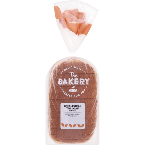The BAKERY at ASDA Sliced Wholemeal Tin Loaf 800g Compare Prices Where To Buy Trolley
