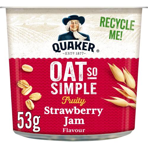 Quaker Oat So Simple Strawberry Jam Pot