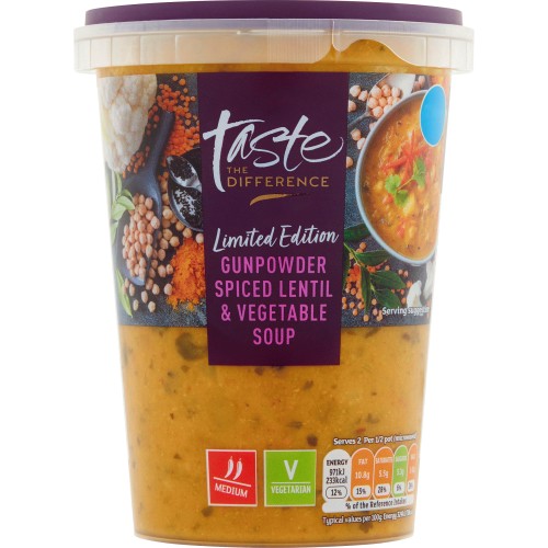 Sainsbury's Gunpowder Lentil Soup Taste the Difference (Serves 2) (600g