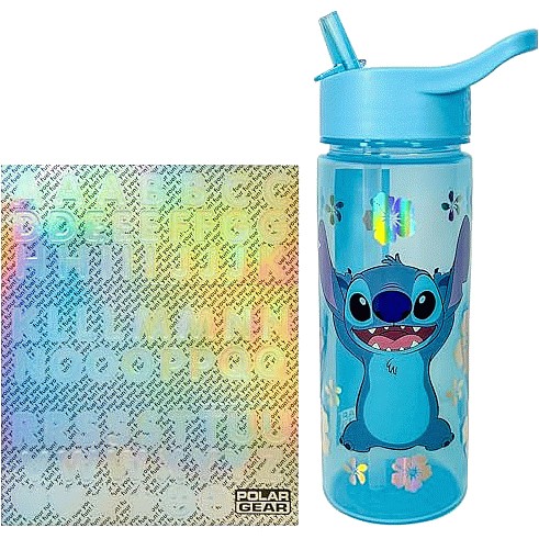 Disney Stitch Personalised Water Bottle With Straw By Polar Gear Stitch 