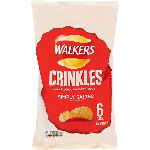 Walkers Crinkles Simply Salted 6 Compare Prices Where To Buy 
