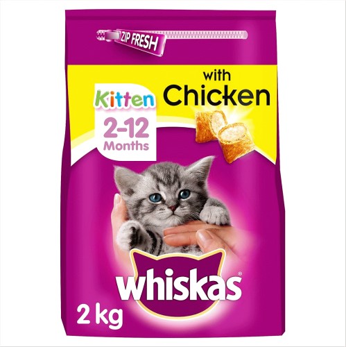Kitten Complete Dry Cat Food Biscuits Chicken