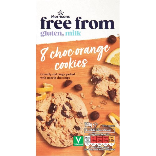 Morrisons Free From Chocolate Orange Cookies (150g) Compare Prices