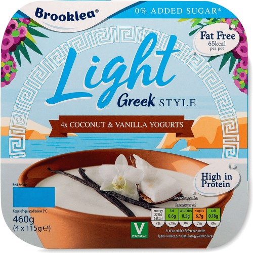 Fat Free Greek Style Coconut & Vanilla Yogurt