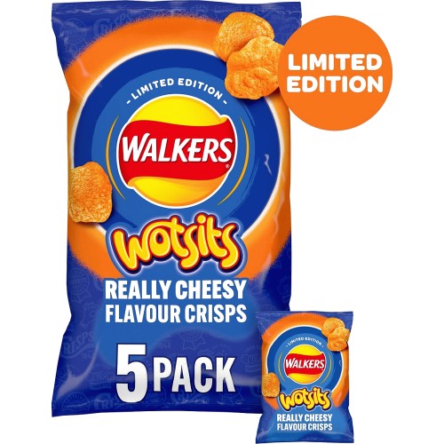 Walkers Mash Ups Wotsits Really Cheesy Multipack Crisps (5) Compare