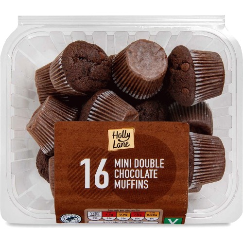 16 Mini Double Chocolate Muffins