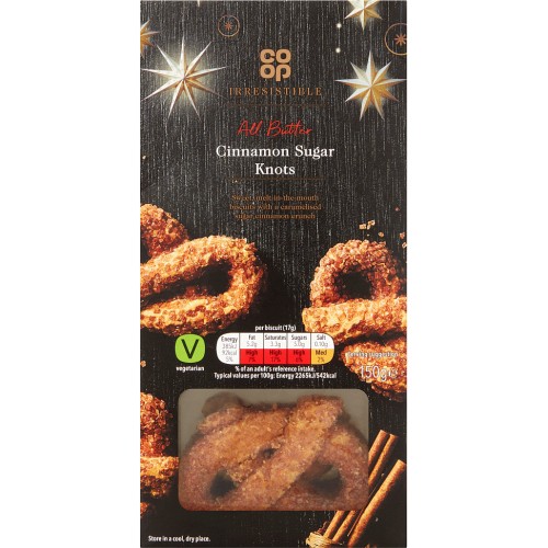 Coop Irresistible All Butter Cinnamon Sugar Knots (150g) Compare