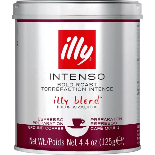 Illy - Intenso ground Coffee 100% Arabica (250 gr - 8.8 Oz) - BellaItalia  Food Store