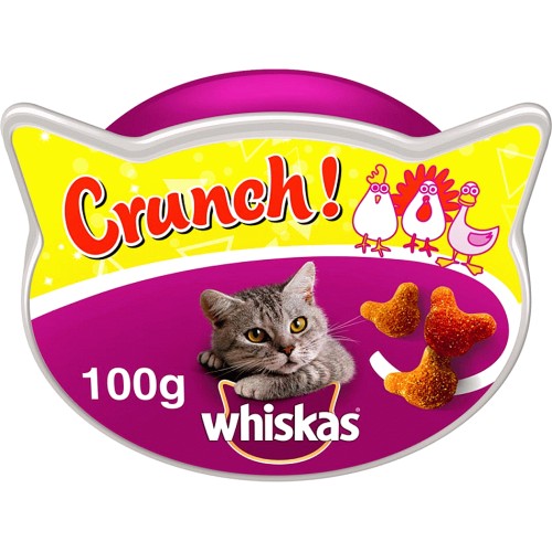 Whiskas Crunch Tasty Topping Adult Cat Treat Biscuits (100g) Compare