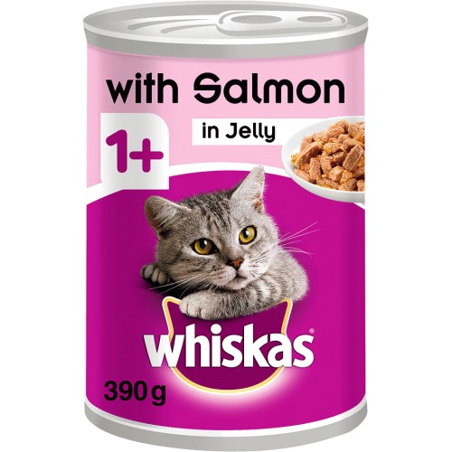 Adult Wet Cat Food Tin Salmon in Jelly