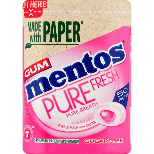 Mentos Gum Bubble Fresh 40 Pieces 56g