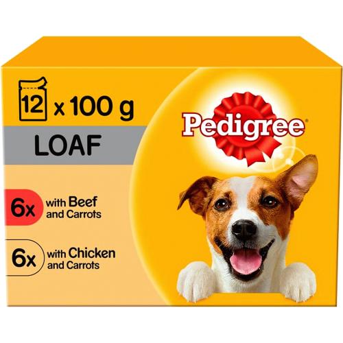Pedigree Adult 1+ Wet Dog Food Pouches Mixed Selection in Jelly (12 x