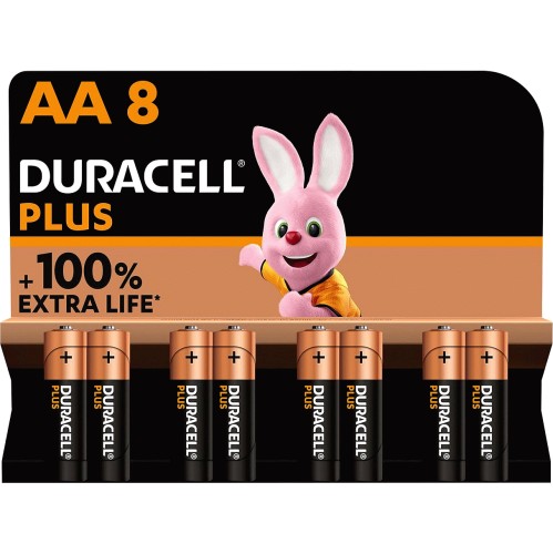 Plus 100% AA Alkaline Batteries