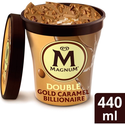 Double Gold Caramel Billionaire Ice Cream Tub