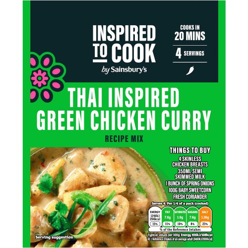 Sainsbury thai shop green curry