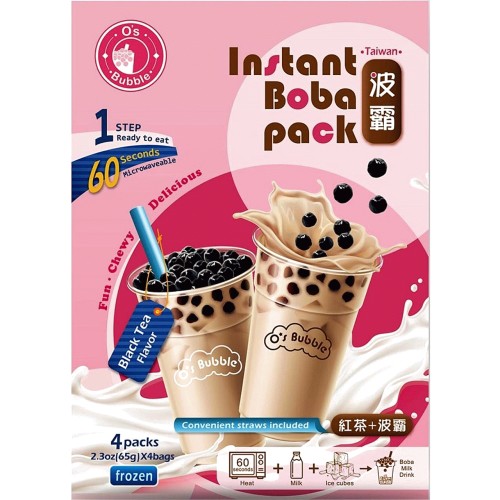 O's Bubble Instant Boba Black Tea with Tapioca Pearls (260g) Compare
