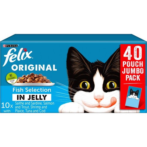 Fish Selection in Jelly Cat Food 40x100