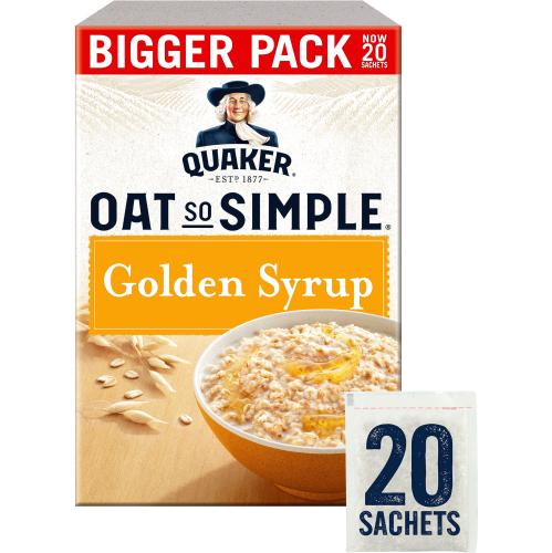Quaker Oat So Simple Golden Syrup Porridge Sachets (20 x 36g)